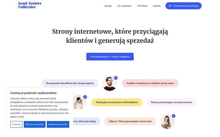Screenshot of leadgetterscollective.pl