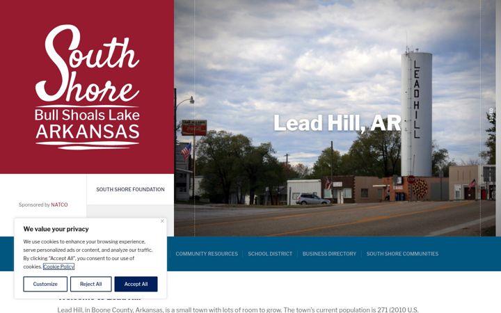 Screenshot of leadhill.net