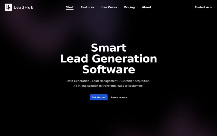 Screenshot of leadhub.software