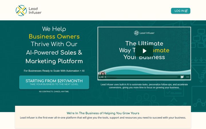 Screenshot of leadinfuser.com