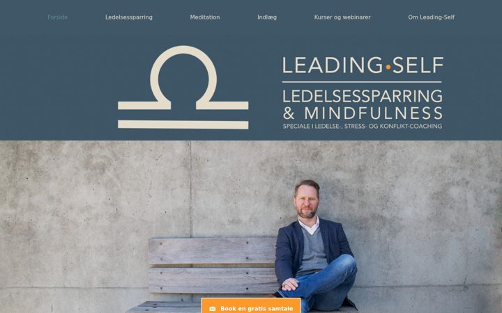 Captură de ecran a leading-self.dk