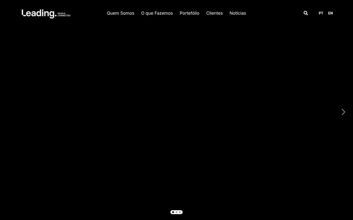 Screenshot of leading.pt