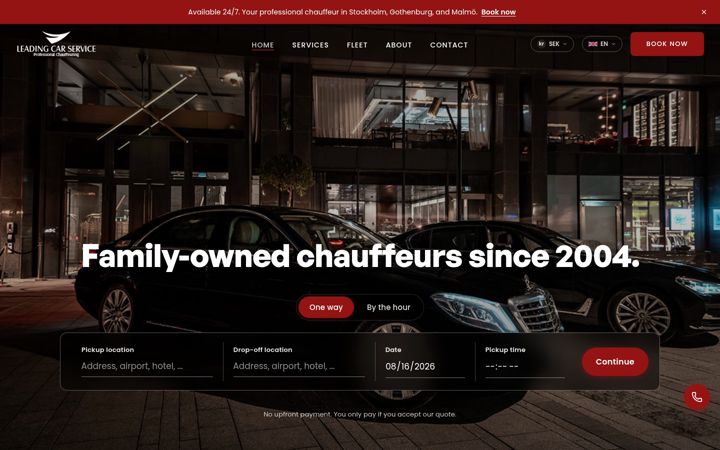 Screenshot of leadingcar.se