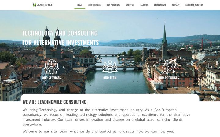 Screenshot of leadingmile.de