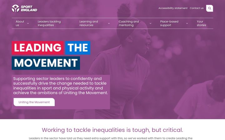 Screenshot of leadingthemovement.org