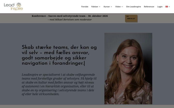 Screenshot of leadinspire.dk