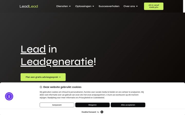 Screenshot of leadlead.nl