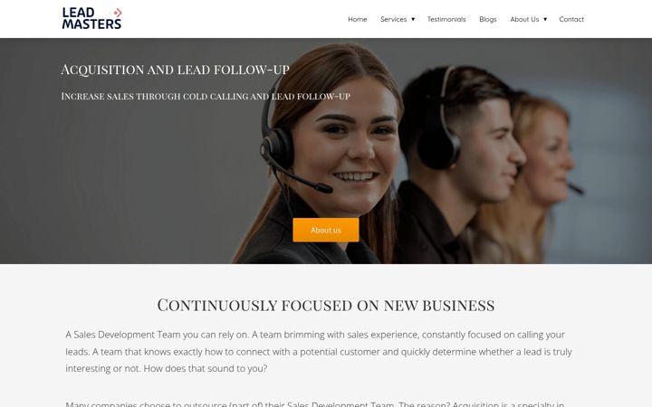 Screenshot of leadmastersinternational.com