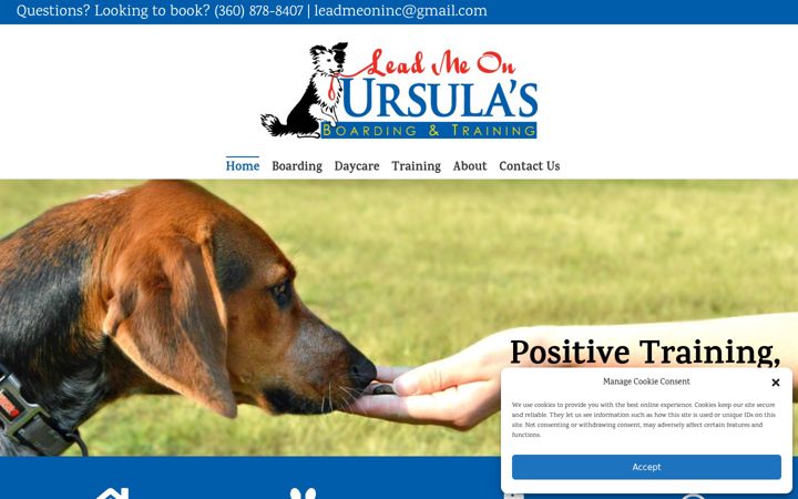 Screenshot of leadmeontraining.com