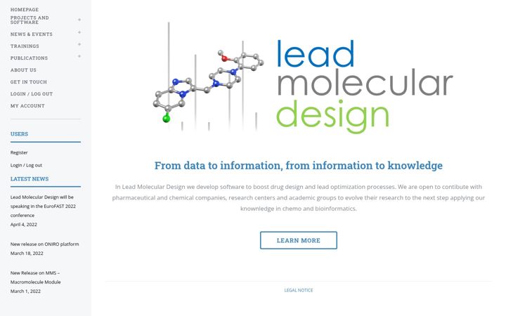 Screenshot of leadmolecular.com