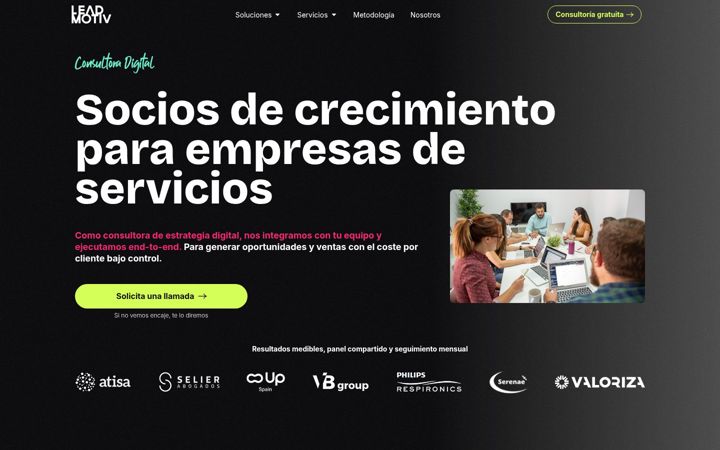 Screenshot of leadmotiv.com