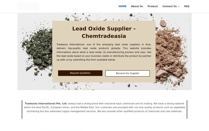 Screenshot of leadoxide.net