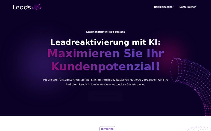 Screenshot of leads360.eu