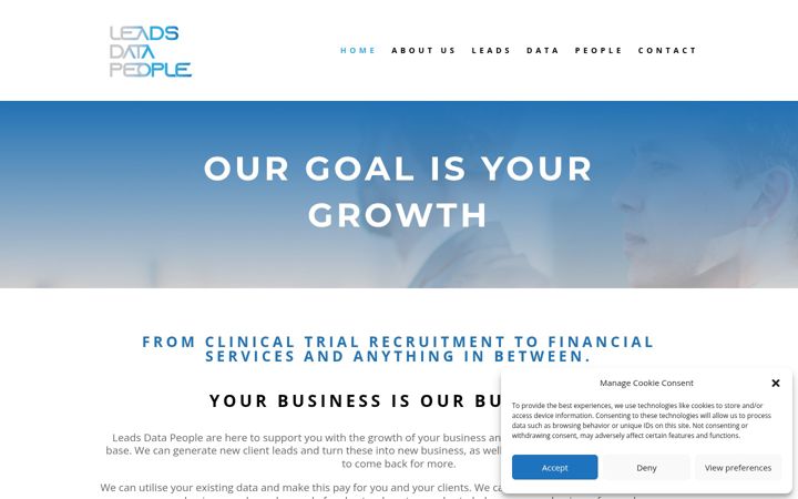 Screenshot of leadsdatapeople.com