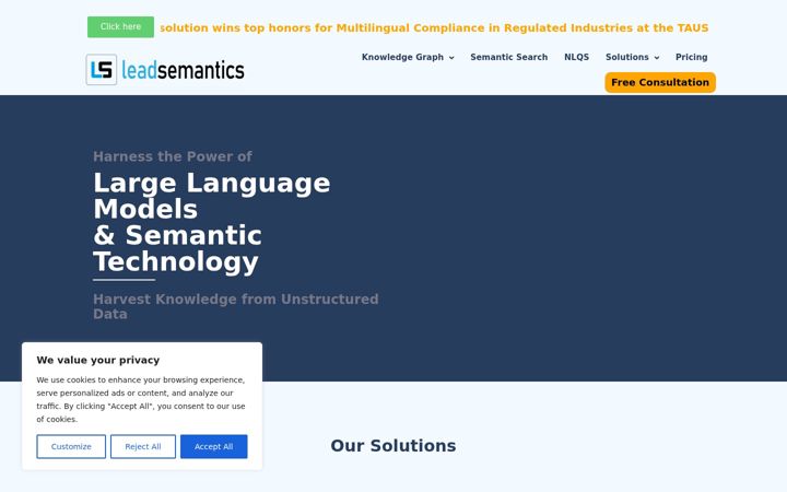 Screenshot of leadsemantics.com