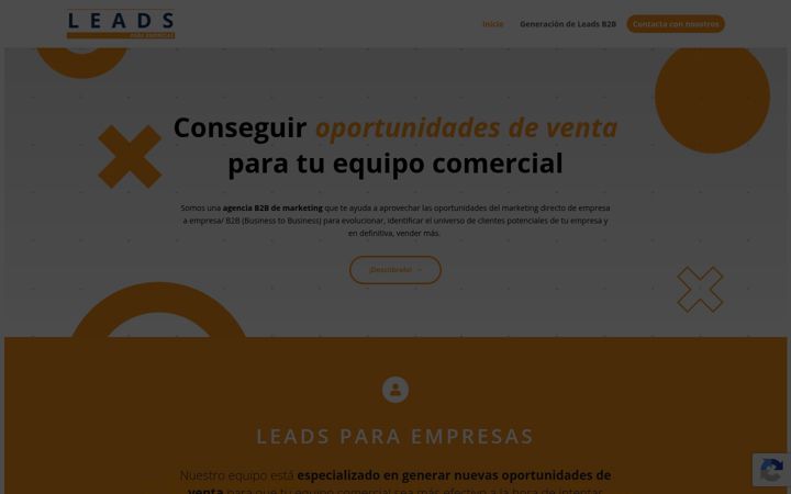 Screenshot of leadsparaempresas.com