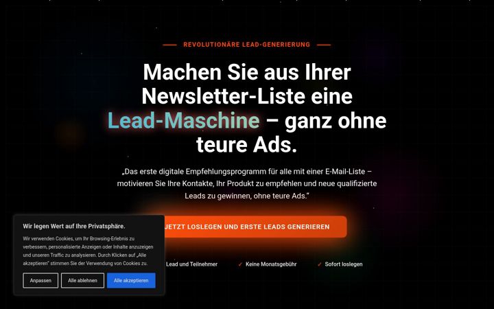 Screenshot of leadtabo.com