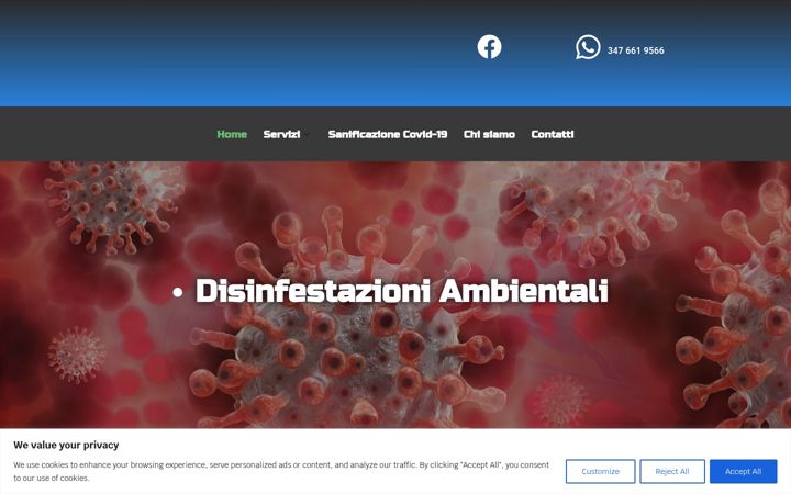 Screenshot of leadtimedisinfestazioni.it