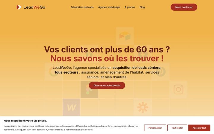 Screenshot of leadwego.com