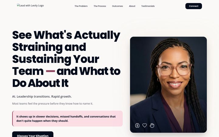 Screenshot of leadwithlevity.com
