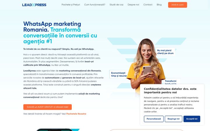 Screenshot of leadxpress.ro
