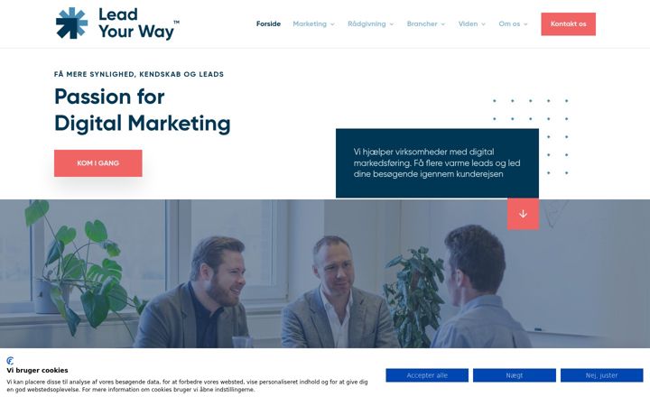 Screenshot of leadyourway.dk