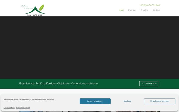 Screenshot of leaf-home.de