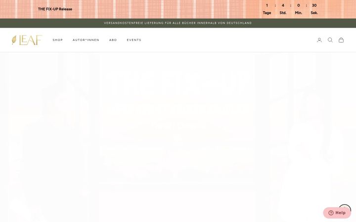 Screenshot of leaf-verlag.de