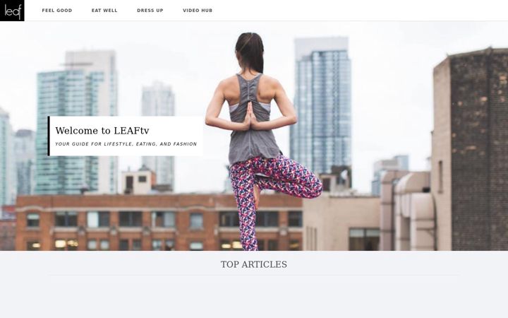 Screenshot of leaf.tv