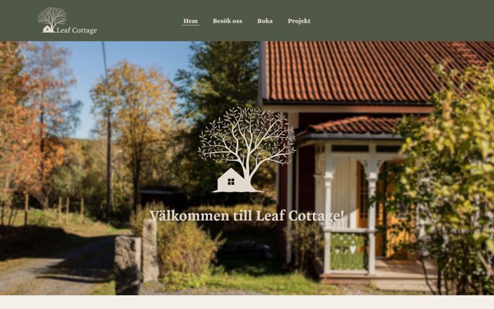 Zrzut ekranu leafcottage.se