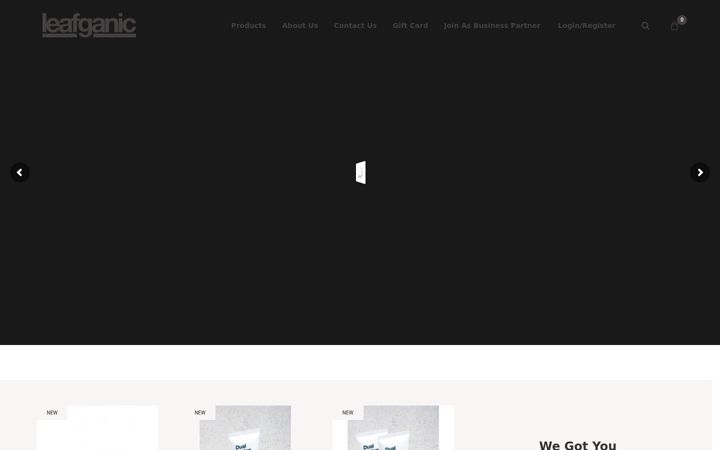 Screenshot of leafganicgroup.com.my