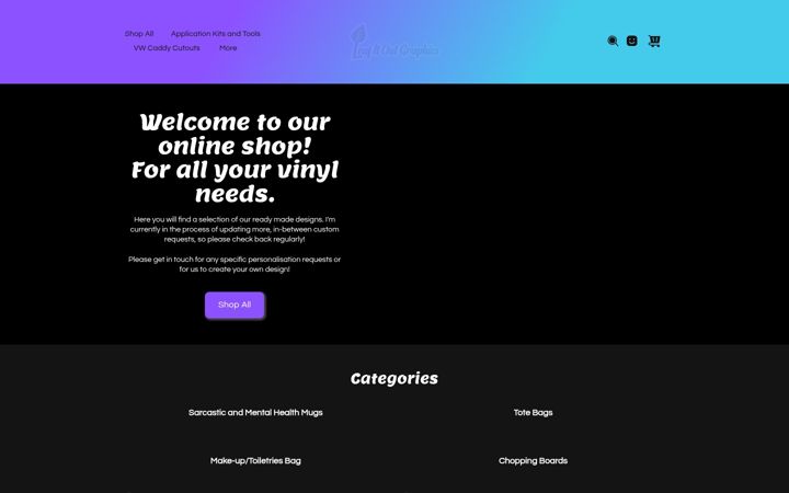 Screenshot of leafitoutgraphics.co.uk