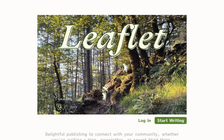 Screenshot of leaflet.pub