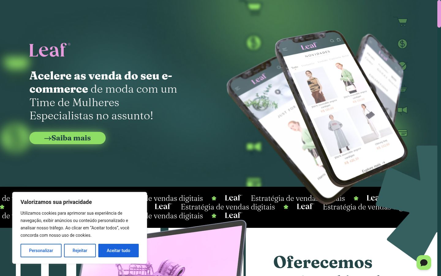 Képernyőkép a bármilyen interakció előtt megjelenő hozzájárulási bannerről