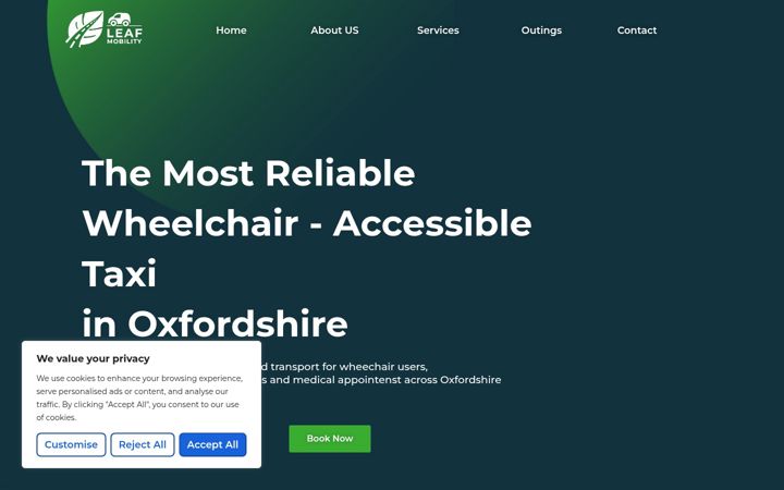 Screenshot of leafmobility.co.uk