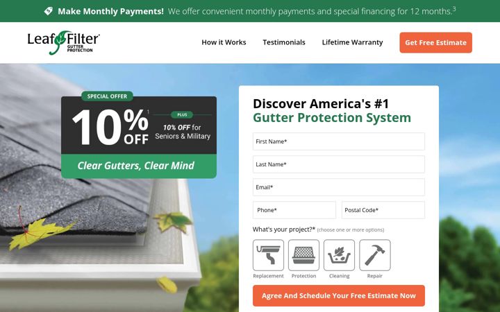 Screenshot of leafprotect.com