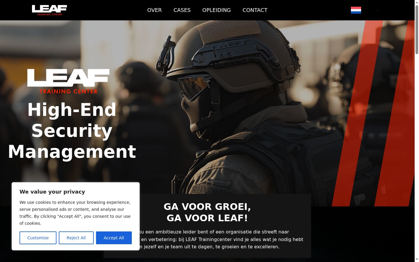 Screenshot des Einwilligungsbanners vor jeglicher Interaktion