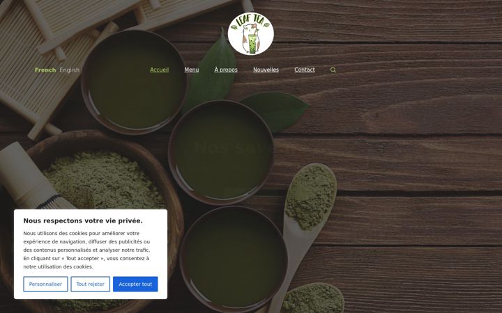 Screenshot of leaftea.fr