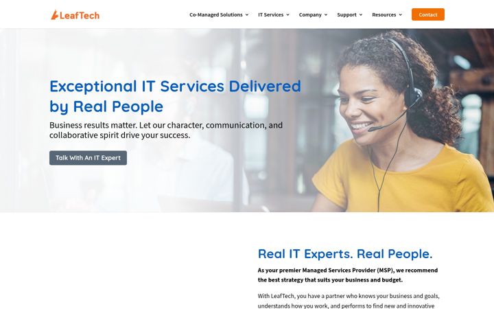 Screenshot of leaftechit.com