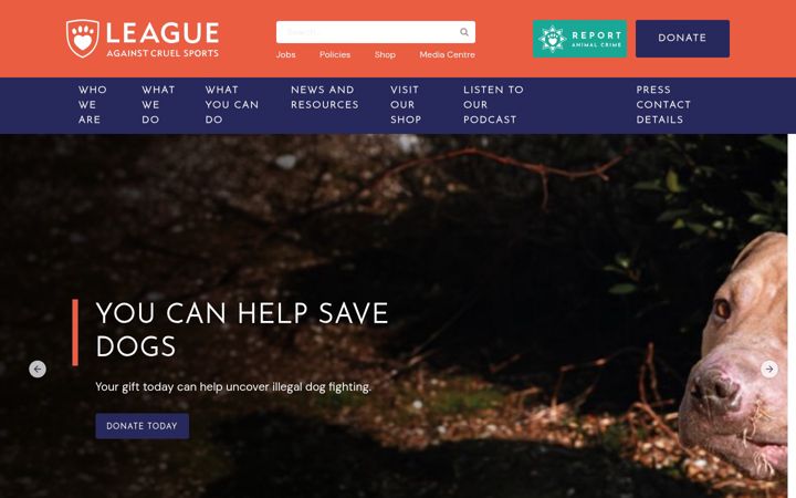 Screenshot of league.org.uk