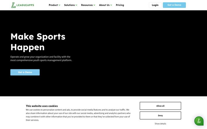Snimka zaslona za leagueapps.com