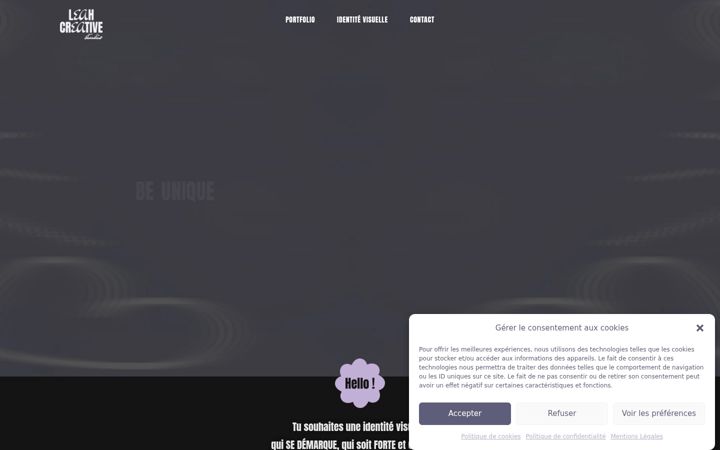 Screenshot of leahcreative-studio.fr