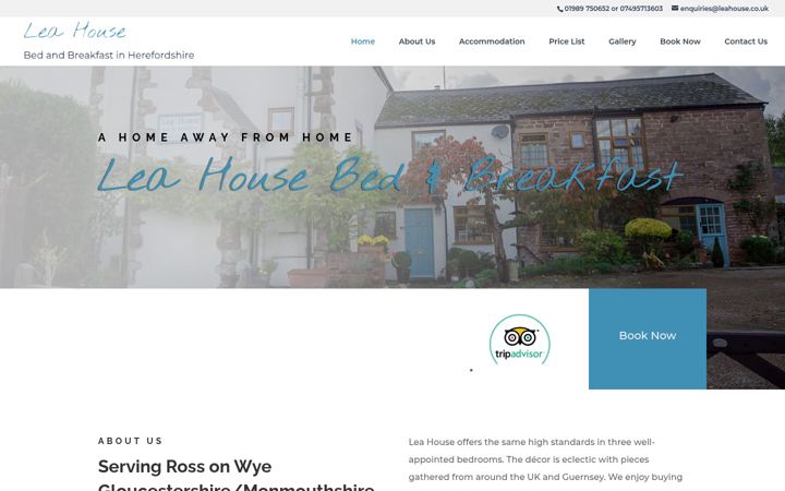 Screenshot of leahouse.co.uk