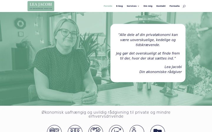 Screenshot of leajacobi.dk