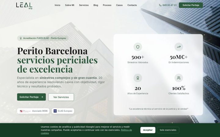 Screenshot of lealgrup.es
