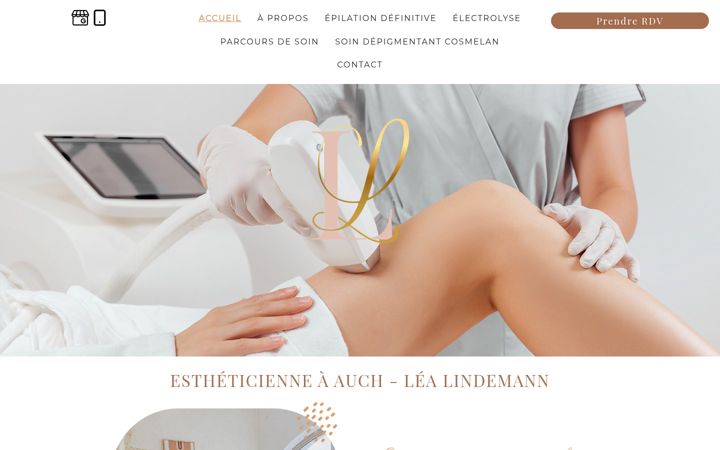 Screenshot of lealindemann.fr
