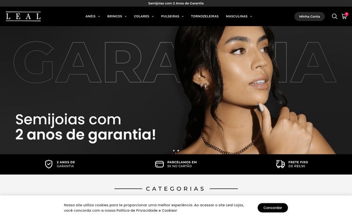 Screenshot of leallojas.com.br