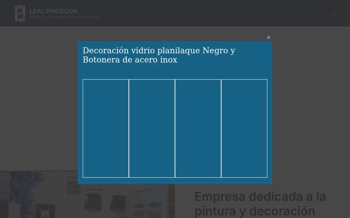 Screenshot of lealpindecor.es