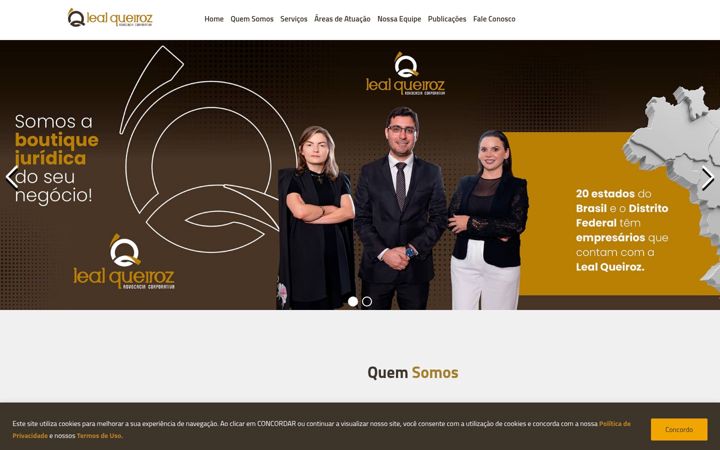 Screenshot of lealqueiroz.adv.br