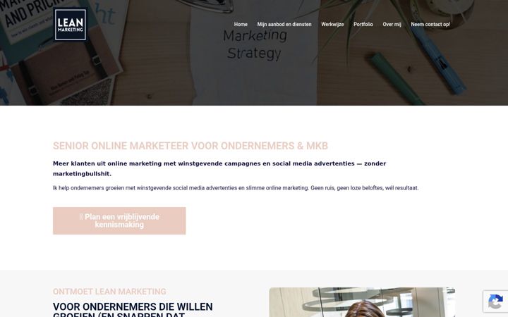 Screenshot di lean-marketing.nl